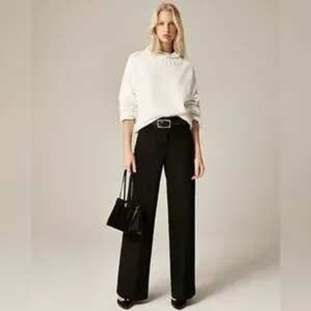 NEW J.Crew Retail Tall Carolina pant in four-season stretch Size 4T Black